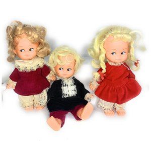 Vintage Playmates Doll Girl 7" side eyed Made in Hong Kong